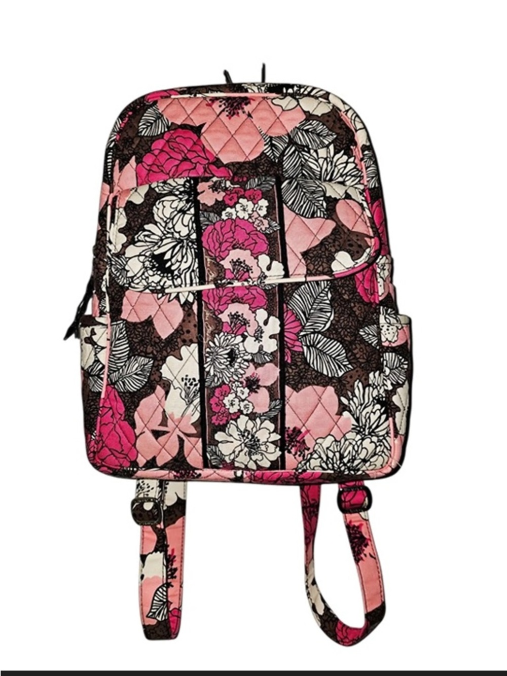 Vera Bradley Mocha Rouge back pack vintage excellent condition 2010 vintage